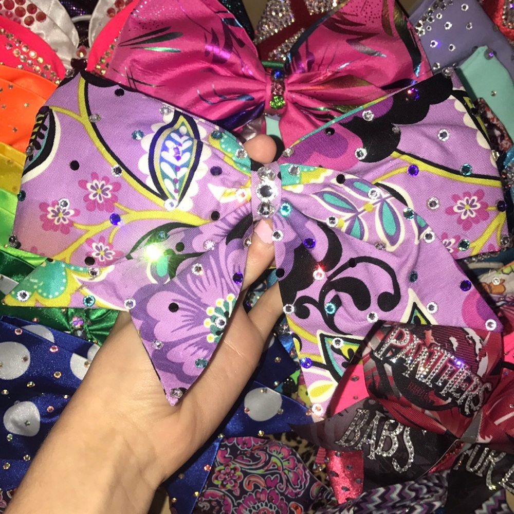 purple flower vegas bow!💜